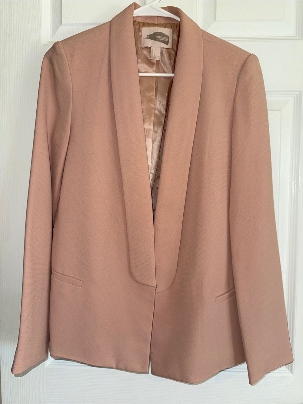 Forever 21 Blazer in Dusty Rose